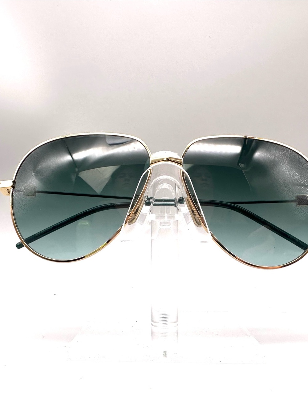 Givenchy GV40092U Gold Aviator Sunglasses Green Gradient Lens 4G Logo 60-12-145